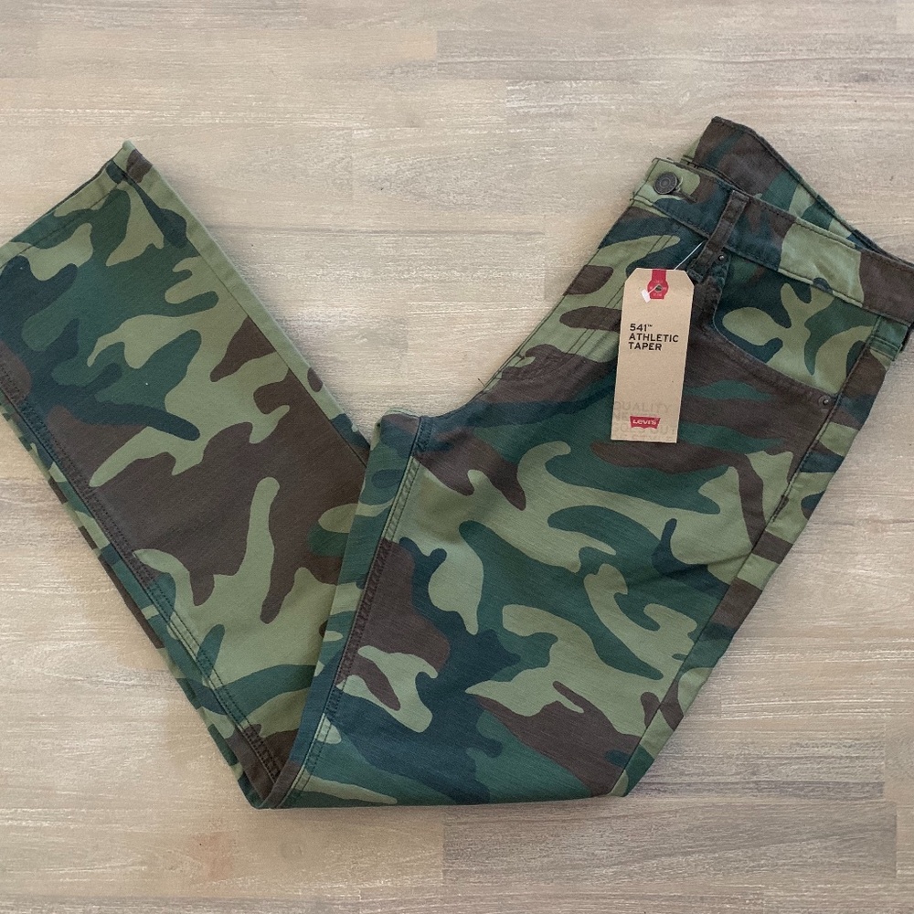 LEVIS 541 ATHLETIC FIT TAPERED CAMO PANTS 33x30 - Picture 4 of 5